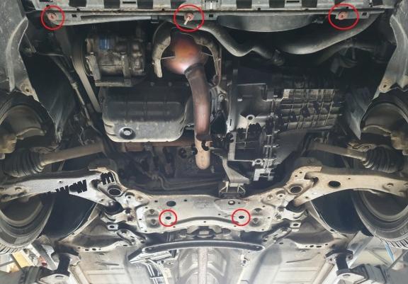 Motor, Versnellingsbak en Radiator Beschermplaat voor Volvo S40