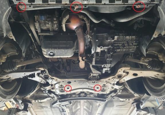 Motor, Versnellingsbak en Radiator Beschermplaat voor Ford Focus 2