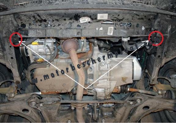 Motor en Versnellingsbak Beschermplaat voor Peugeot 2008
