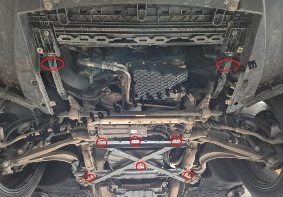 Motor en Radiator Beschermplaat voorPorsche Macan