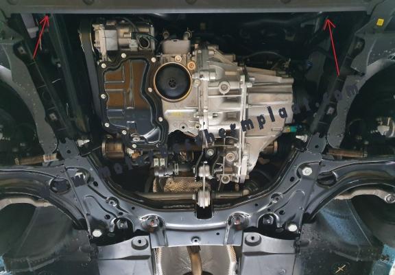 Motor, Versnellingsbak en Radiator Beschermplaat voor Mitsubishi Colt