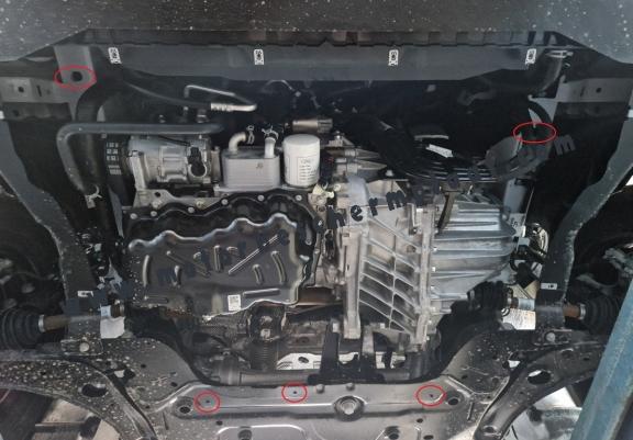 Motor, Versnellingsbak en Radiator gegalvaniseerd staal  Beschermplaat voor Ford Transit Custom