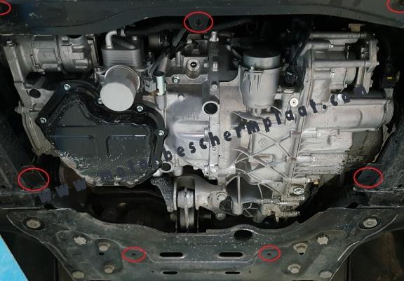 Aluminium Motor, Versnellingsbak en Radiator Beschermplaat voor Renault Scenic IV