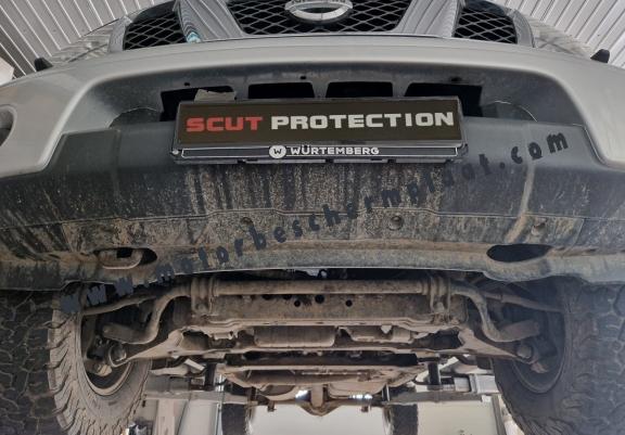 Versnellingsbak aluminium  Beschermplaat voor Nissan Navara