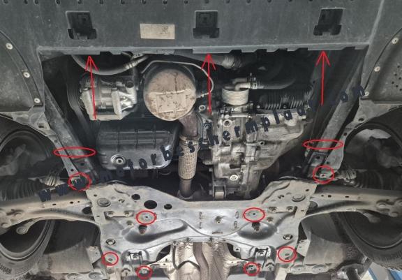 Motor en Radiator Beschermplaat voor Citroen c4