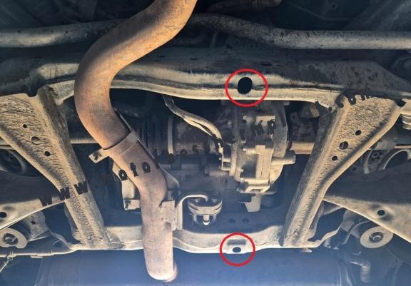 Differentieel Beschermplaat - voor Nissan X Trail