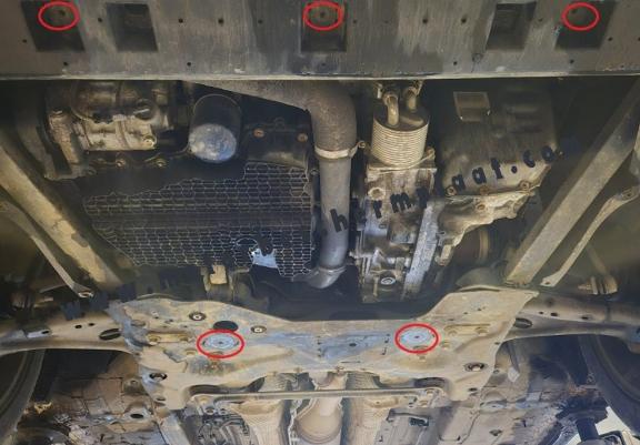 Motor en Versnellingsbak Beschermplaat voor Toyota Proace City Verso - Aluminium