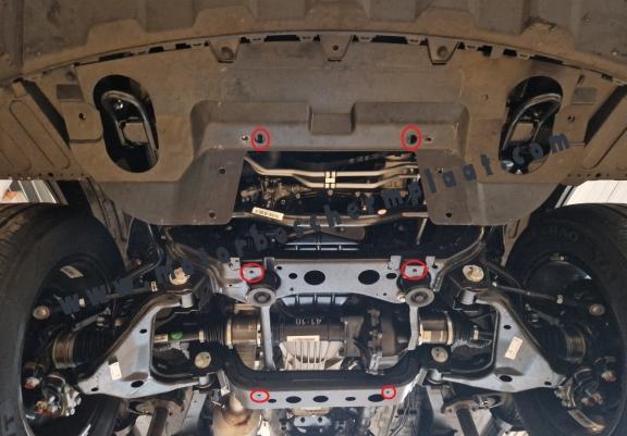 Motor Beschermplaat voor Evo Cross 4 - Aluminium