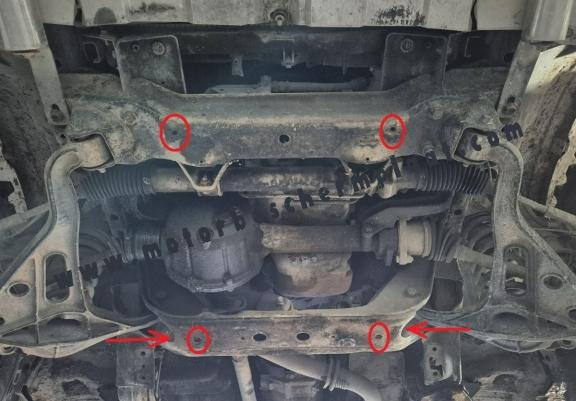 Motor en Radiator Beschermplaat voor Suzuki Grand Vitara XL-7