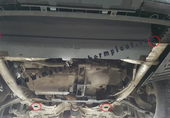 Motor, Versnellingsbak en Radiator Beschermplaat voor Peugeot 407