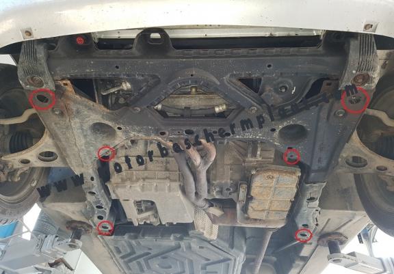 Motor, Versnellingsbak en Radiator Beschermplaat voor Mercedes Vaneo W414