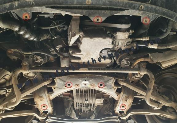 Motor, Versnellingsbak en Radiator Beschermplaat voor Audi A6 Allroad 2 - sans latéraux