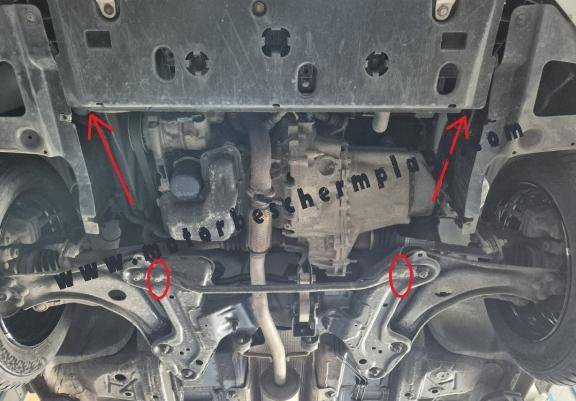 Motor, Versnellingsbak en Radiator Beschermplaat voor Citroen C3