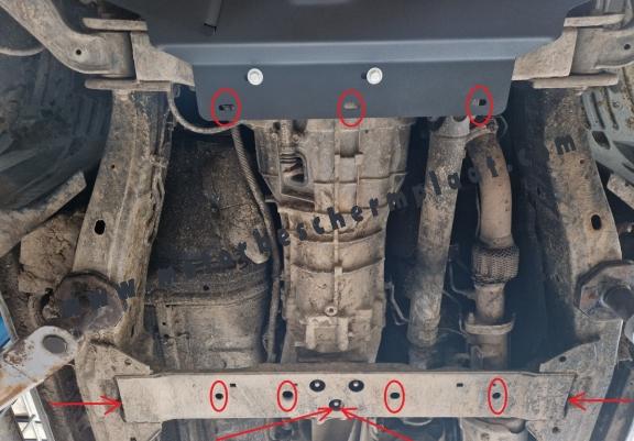 Versnellingsbak en Differentieel Beschermplaat voor Nissan Pathfinder