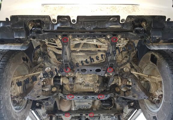 Motor  Beschermplaat voor Toyota Hilux Invincible