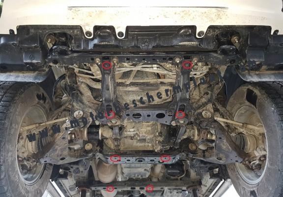 Motor  Beschermplaat voor Toyota Hilux Revo