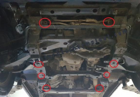 Versnellingsbak Beschermplaat voor Daihatsu Terios