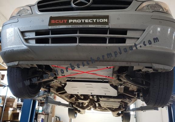 Versnellingsbak Beschermplaat voor Mercedes Vito W639 - 2.2 D 4x2