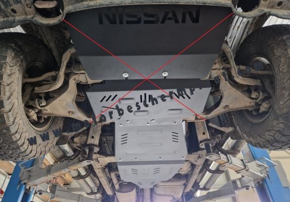 Versnellingsbak  Beschermplaat voor Nissan Navara D40