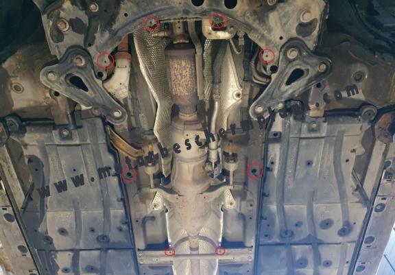 Katalysator/cat lock Beschermplaat voor Toyota Prius 3