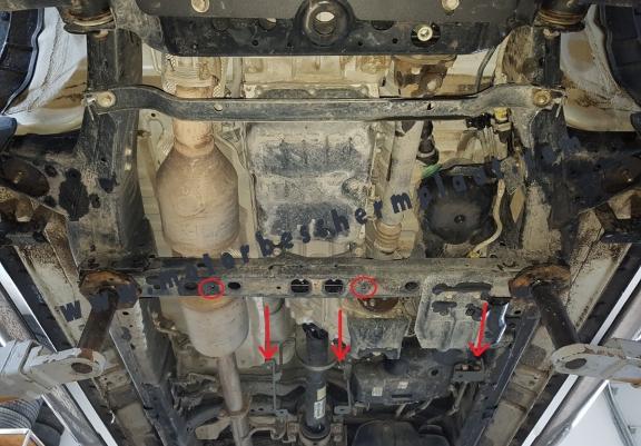 Differentieel aluminium Beschermplaat voor Toyota Hilux Revo