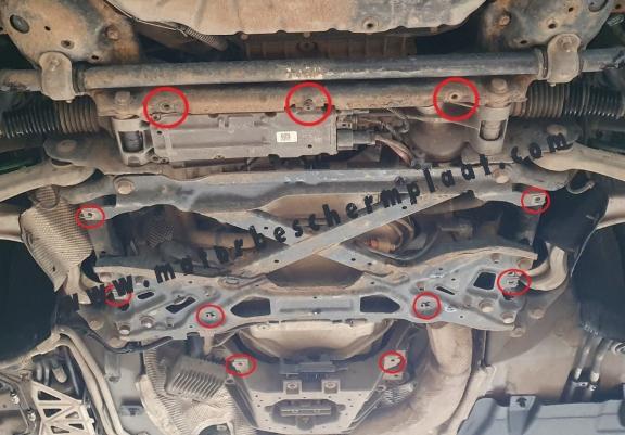 Versnellingsbak Beschermplaat voor Audi A8