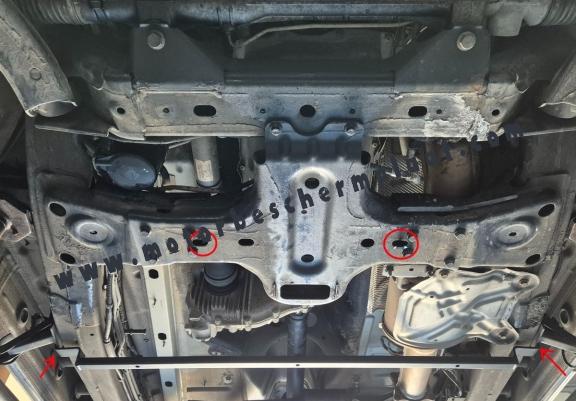 Versnellingsbak en Differentieel Beschermplaat voor Volkswagen Amarok -  V6 automat