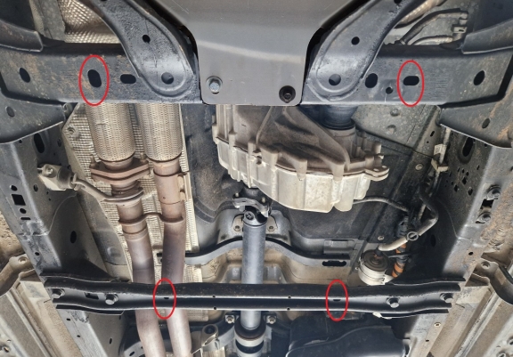 Tussenbak Beschermplaat Ford Ranger Raptor - Aluminium