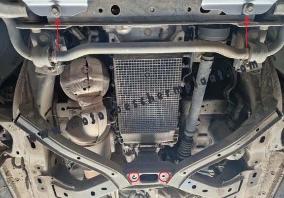 Automatisch Versnellingsbak Beschermplaat voor Volkswagen Amarok 2 