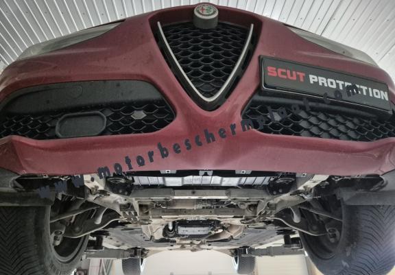 Aluminium Motor, Versnellingsbak en Radiator Beschermplaat voor Alfa Romeo Stelvio