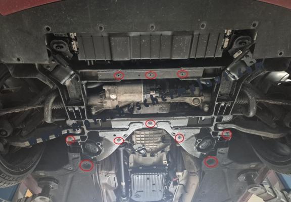 Motor, Versnellingsbak en Radiator Beschermplaat voor Alfa Romeo Giulia