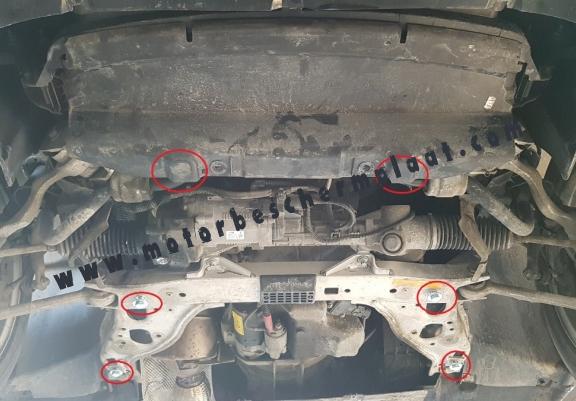 Motor, Versnellingsbak en Radiator Beschermplaat voor BMW Seria 1 E81/E87/E82