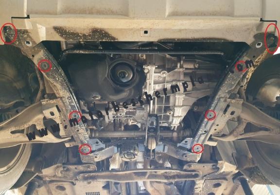 Motor, Versnellingsbak en Radiator Beschermplaat voor Dacia Duster - 2,5 mm