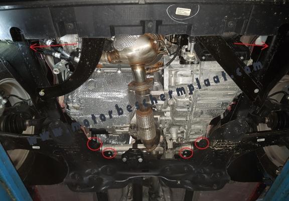 Motor Beschermplaat voor Fiat 500x