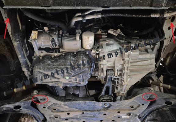 Motor en Versnellingsbak Beschermplaat voor Ford Transit Custom - FWD 