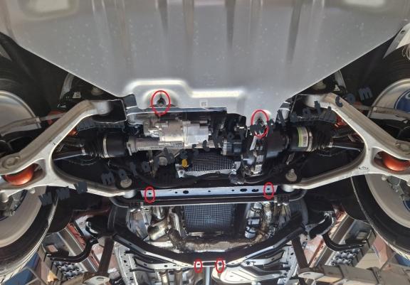 Motor, Versnellingsbak  aluminium Beschermplaat voor Ford Ranger Raptor