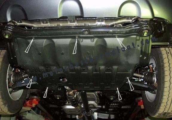 Motor, Versnellingsbak en Radiator Beschermplaat voor Hyundai Santa Fe