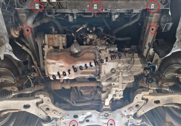 Motor, Versnellingsbak en Radiator Beschermplaat voor Mazda 3