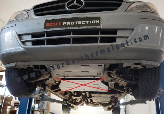 Motor, Versnellingsbak en Radiator Beschermplaat voor Mercedes Viano W639 - 2.2 D 4x2, 4x4