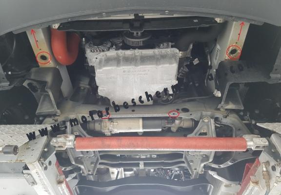 Motor, Versnellingsbak en Radiator aluminium Beschermplaat voor Mercedes Sprinter - RWD