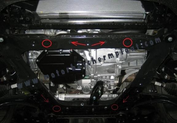 Motor, Versnellingsbak en Radiator Beschermplaat voor Nissan Qashqai J10