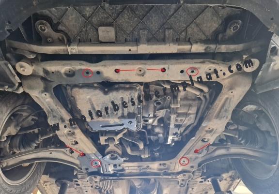 Motor, Versnellingsbak en Radiator Beschermplaat voor Nissan Qashqai J10