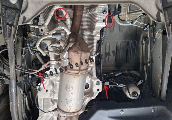 Katalysator/cat lock Beschermplaat voor Renault Master 3