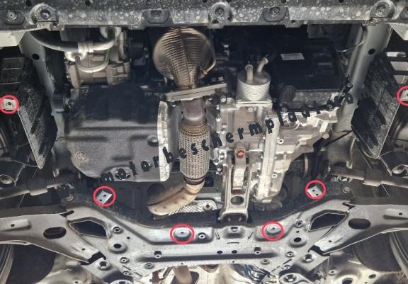 Motor en Radiator Beschermplaat voor Ssangyong Torres