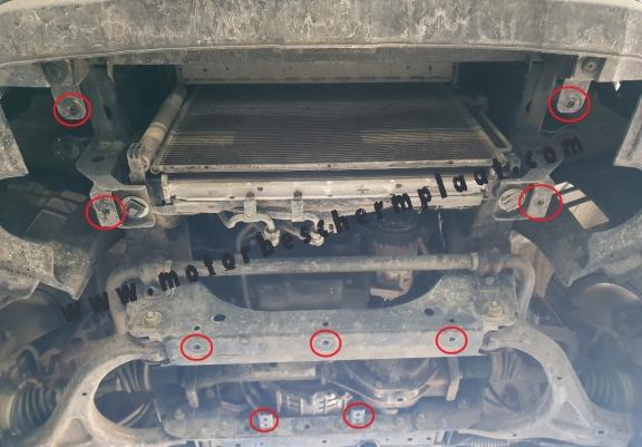 Motor en Radiator Beschermplaat voor Ssangyong Musso Grand