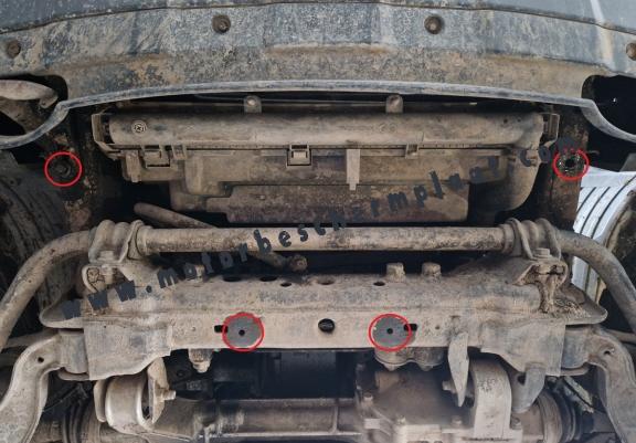 Aluminium Radiator Beschermplaat voor Nissan Navara D40