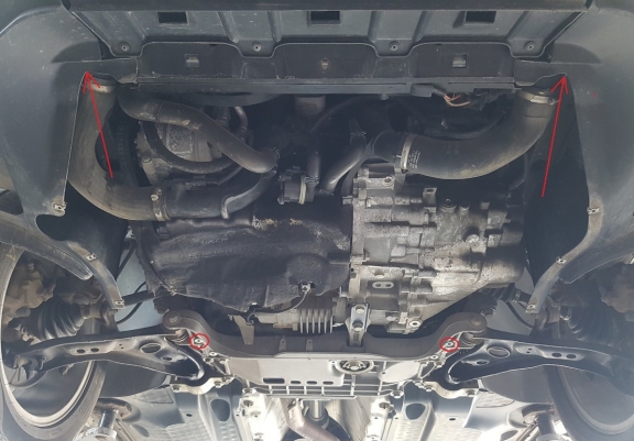 Motor, Versnellingsbak en Radiator Beschermplaat voor VW Tiguan