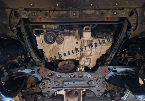 Motor, Versnellingsbak en Radiator Beschermplaat voor Volvo C40