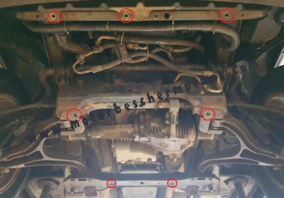 Motor en Versnellingsbak Beschermplaat voor Jeep Grand Cherokee