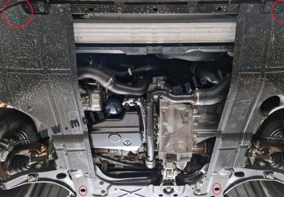 Aluminium Motor, Versnellingsbak en Radiator Beschermplaat voor Citroen Jumper